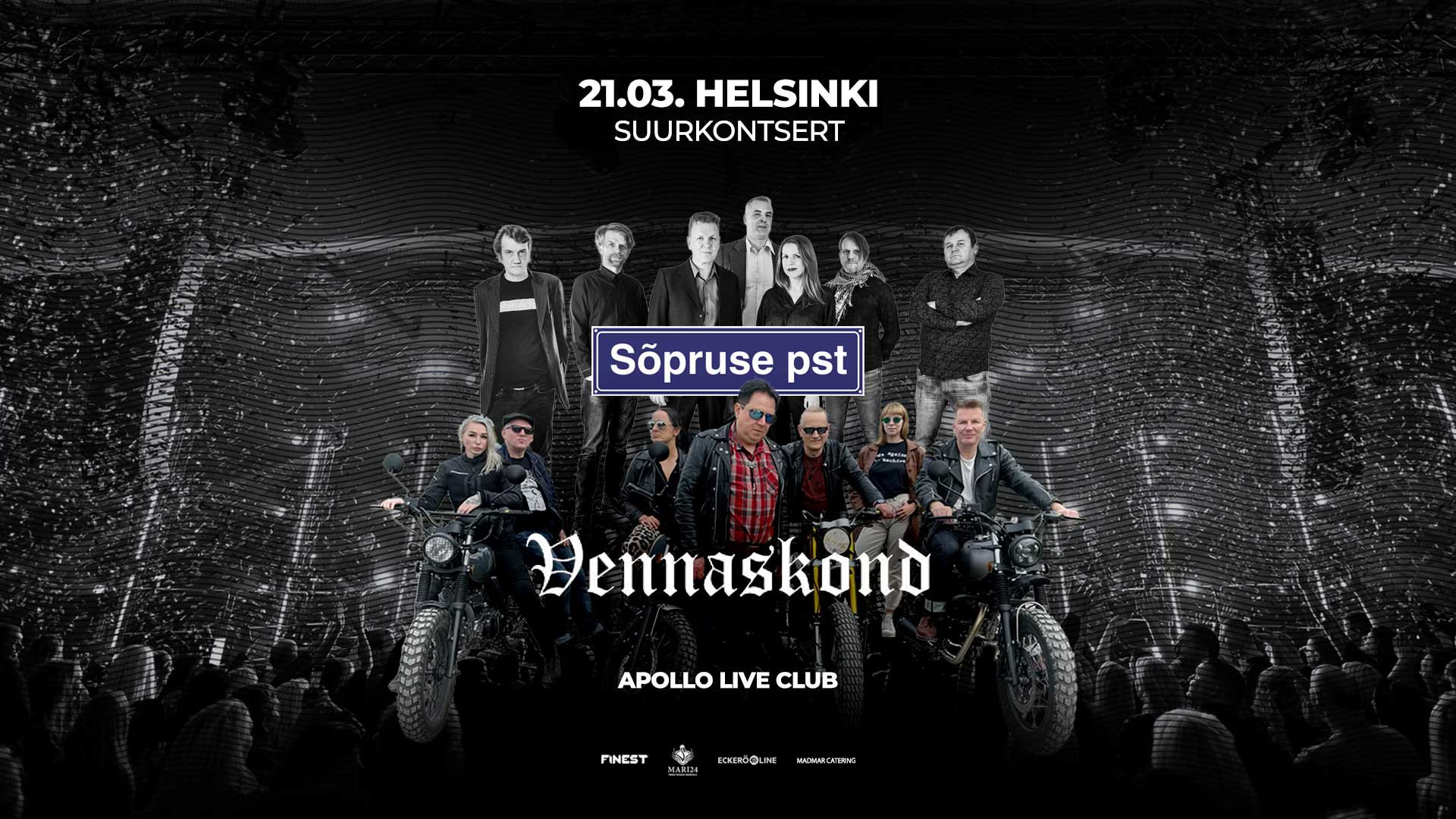 21.03.2026 Helsingis: Vennaskonna ja Sõpruse Puiestee suurkontsert!