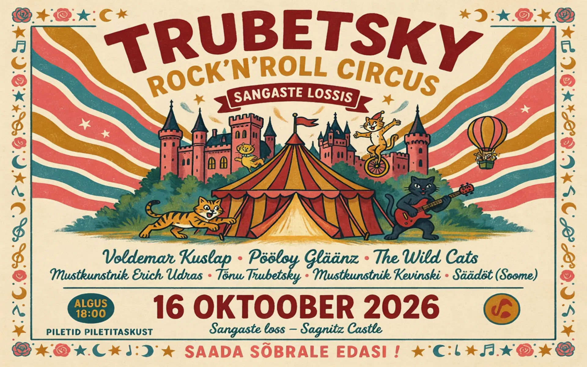 TRUBETSKY ROCK’N’ROLL CIRCUS SANGASTE LOSSIS