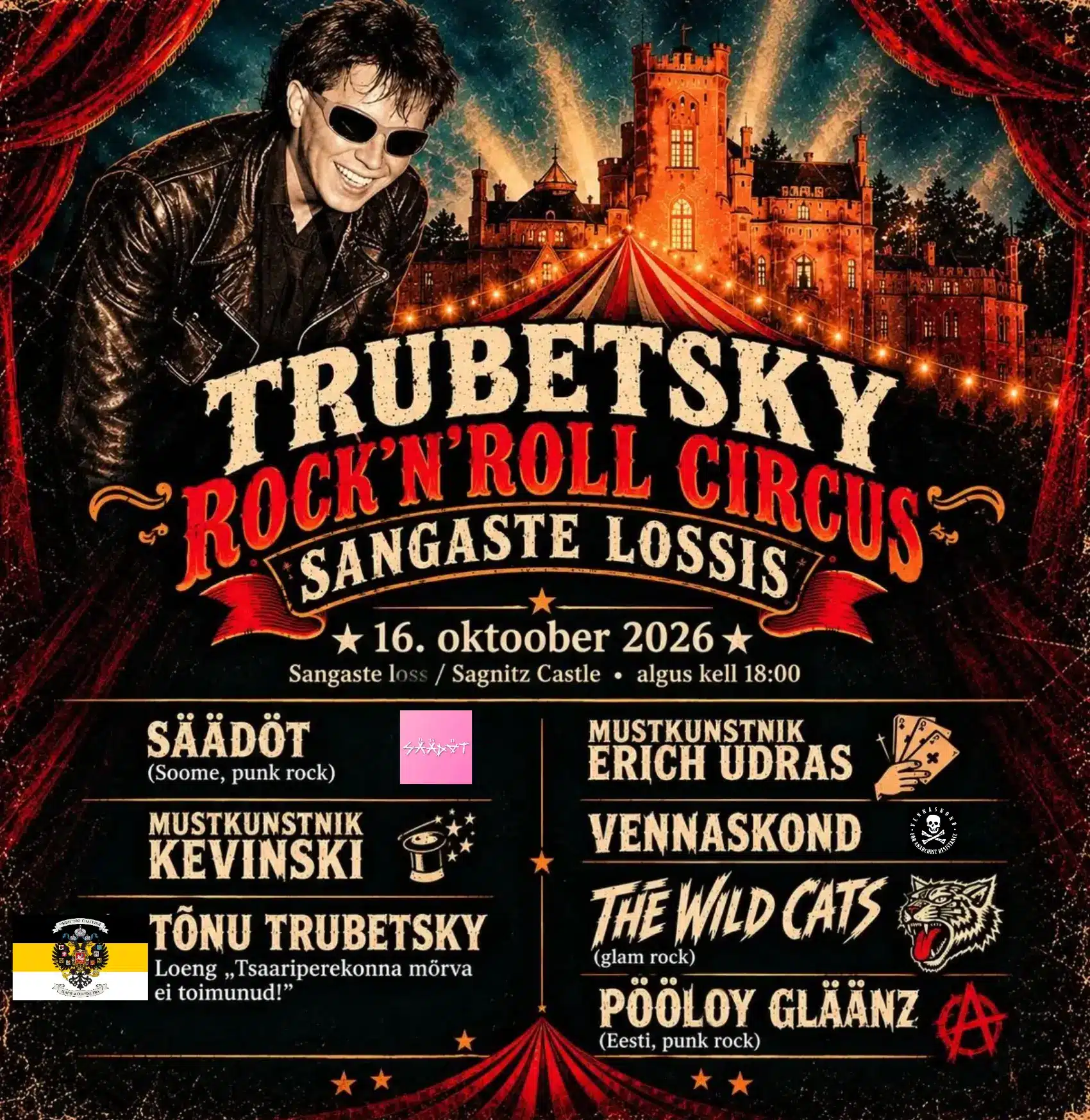TRUBETSKY ROCK’N’ROLL CIRCUS SANGASTE LOSSIS